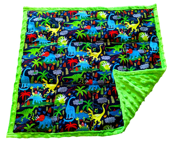 Weighted Lap Pad For Kids | Weighted Sensory Lap Blanket | 5 lbs - Neon Dinosaurs