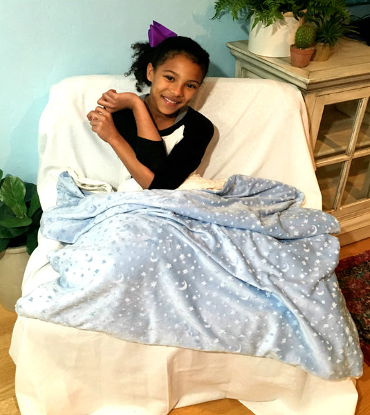 Weighted Throw Blanket For Kids | Choose 4 6 or 8 lbs | Above The Clouds