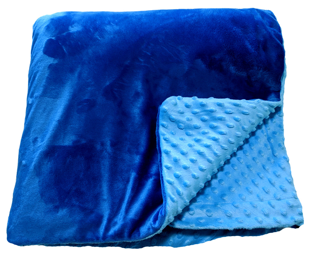 Weighted Throw Blanket For Kids | Choose 4 6 or 8 lbs | True Blue
