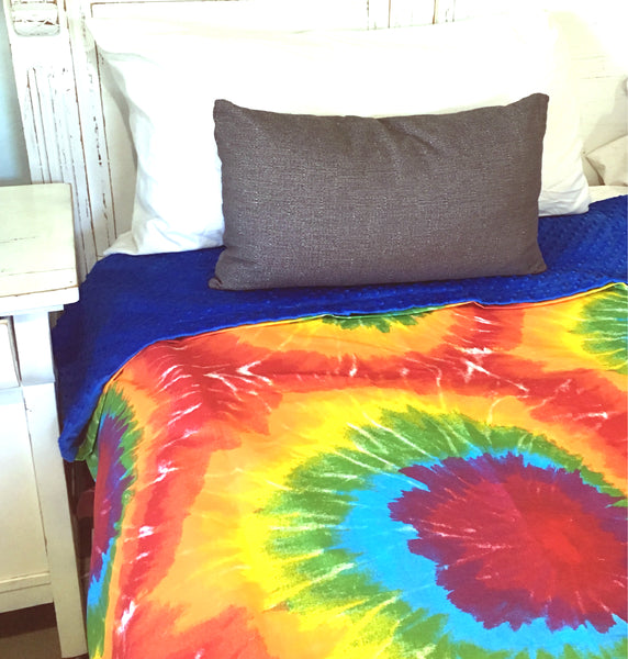 Weighted Blanket For Kids & Adults by ReachTherapy Solutions | 7 10 12 or 15 lbs | Feeling Groovy