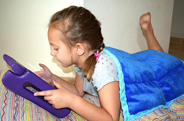 Weighted Lap Pad For Adults & Kids | 7 lbs Lap Blanket | The Builders